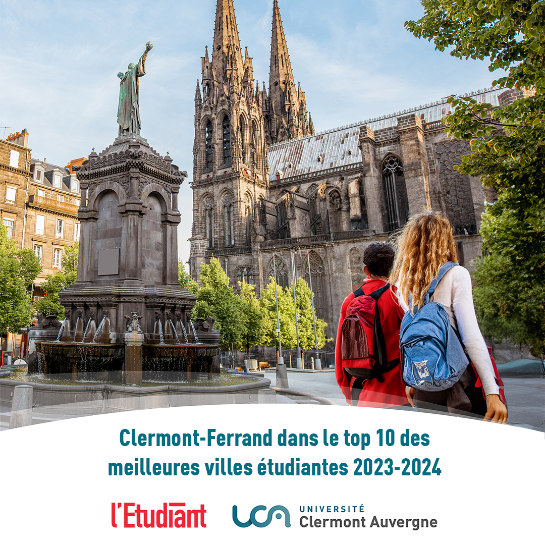 Clermont -Ferrand dans le top 10 des meilleures villes ��tudiantes 2023-2024